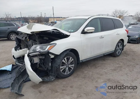 2017 Nissan Pathfinder Sl из США, поврежденный, VIN 5N1DR2MM9HC659006